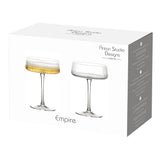 Set of 2 Empire Champagne Saucers