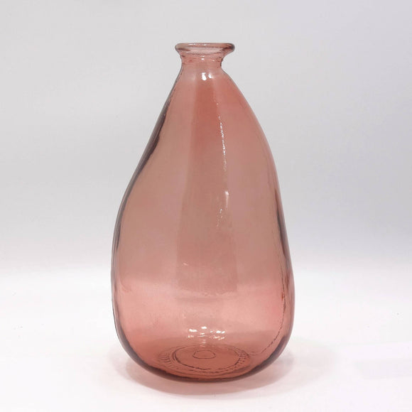 Recycled Glass Simplicity Vase, Pink