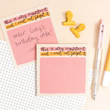 Memo pad - this is very important