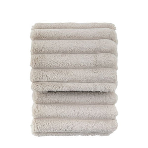 Ribbed Faux Fur Throw
