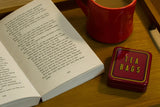 Tea Bag Tin - Burgundy