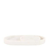 Piedra Marble Trinket Tray, Set of 2
