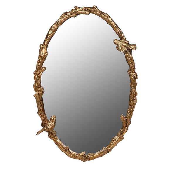 Antique Gold Birds Mirror