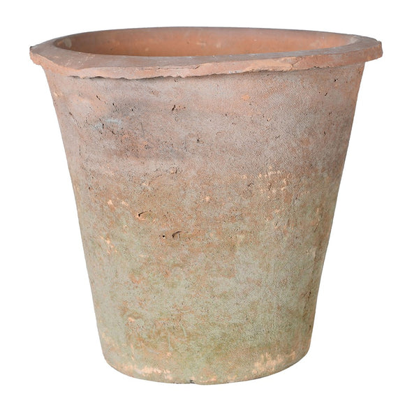 Antiqued Red Stone Pot