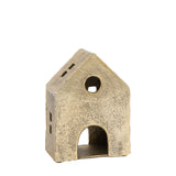 Antique Gold House Tealight Holder