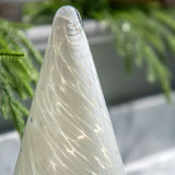 White Confetti Glass Tree Decoration - Large