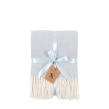 Cassis Herringbone Throw, Blue
