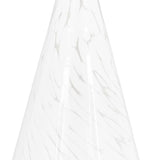White Confetti Glass Tree Decoration - Large