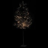 5ft Lit Black Outdoor Tree