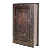 Antique Mahogany Embossed Book Box