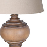 Burma Turned Table Lamp with Shade
