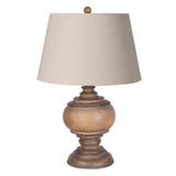 Burma Turned Table Lamp with Shade