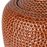 Burnt Orange Textured Jar