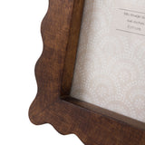 Avila Wooden Scallop Photo Frame, 4x6"
