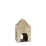 Antique Gold House Tealight Holder, Small