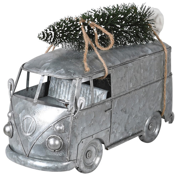 Galvanised Campervan with Tree