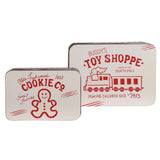 Set of 2 Candy Cane Tins