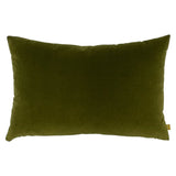 Contra Velvet Cushion Olive