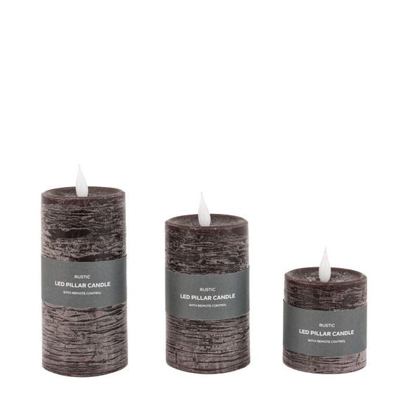 LED 1 Wick Candle 3 pack - Mocha