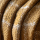 Faux Mohair Check Throw