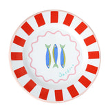 Enamel Fish Plate, 25cm