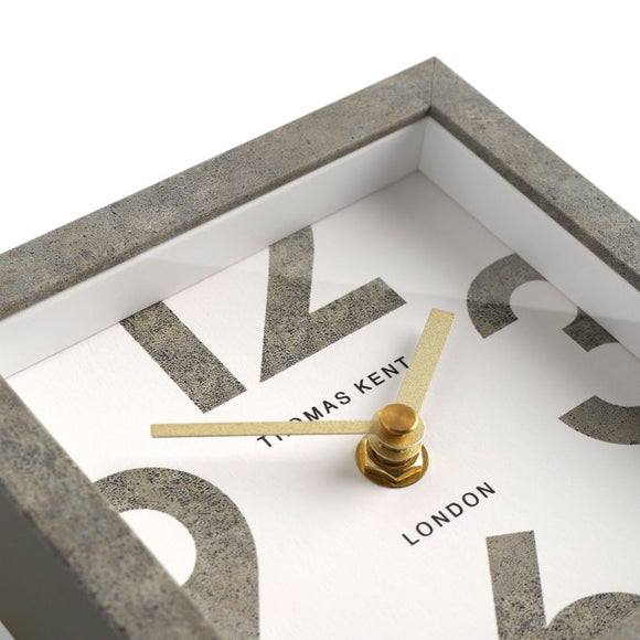 Nordic Mantel Clock - Cement