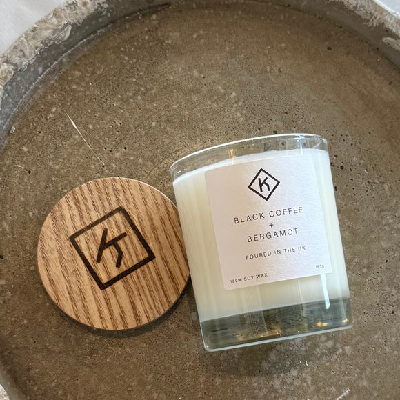 KHEE Black Coffee & Bergamot Candle