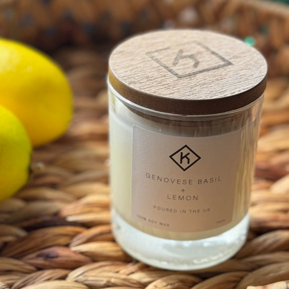 KHEE Genovese Basil & Lemon Candle