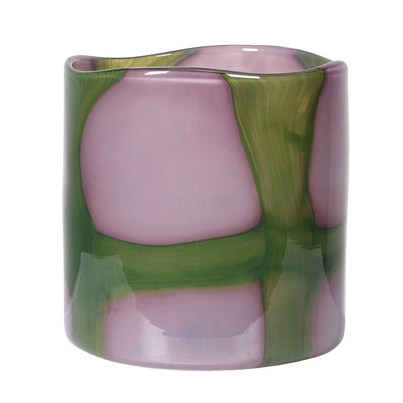 Green Cross Glass Vase