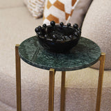 Green Marble Side Table
