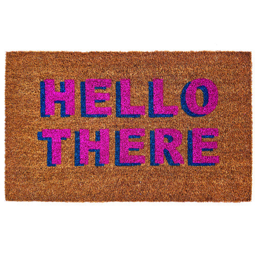 Printed Coir Hello There Door Mat