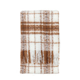 Check Faux Mohair Throw