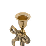 Bow Dinner Candle Holder, Gold
