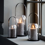 Set of 3 LED Candles, Rustic Slate