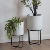 Set of 2 Eda Metal Planters