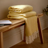 Isla Woven Tasselled Throw, Yellow