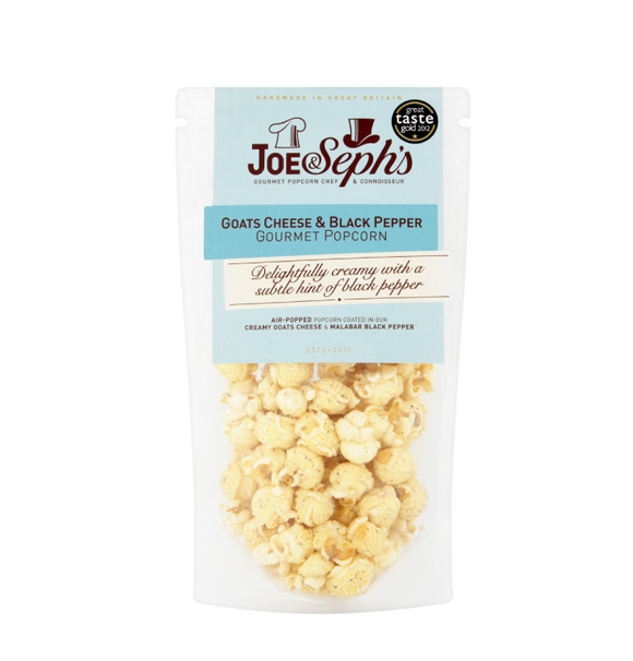 Joe & Seph's Gourmet Popcorn, Goats Cheese & Black Pepper