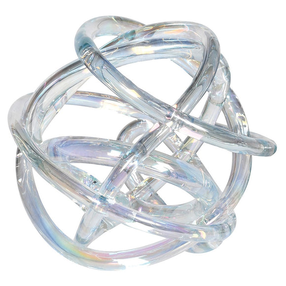 Large Opalescent Glass Knot