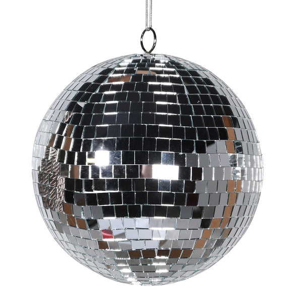 Large Silver Disco Ball Bauble