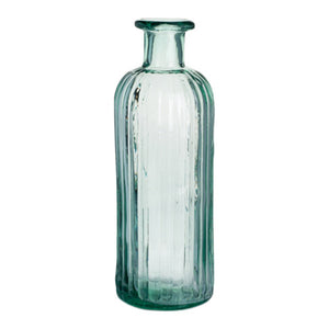 Manacor Glass Bottle, Natural Recycled