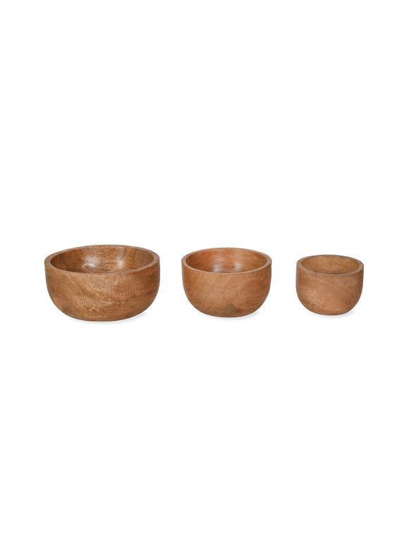 Midford Set of 3 Wooden Bowls