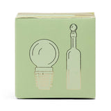 The Moony Glass Bottle Stopper - Olive