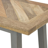 Nordic Herringbone Dining Table and Bench