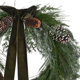 Pinecone and Cedar Wreath