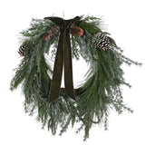 Pinecone and Cedar Wreath