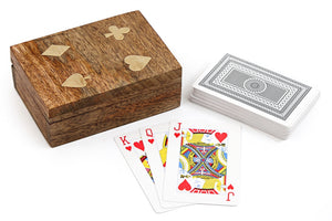 Playing Card Set With Wooden Box