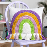Rainbow Tassels Cushion