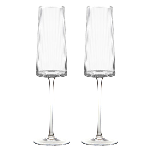 Set of 2 Empire Champagne Flutes