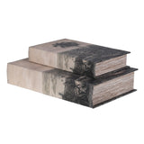 Set of 2 Palm Tree Book Boxes