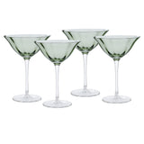 Set of 4 Olive Martini Glasses